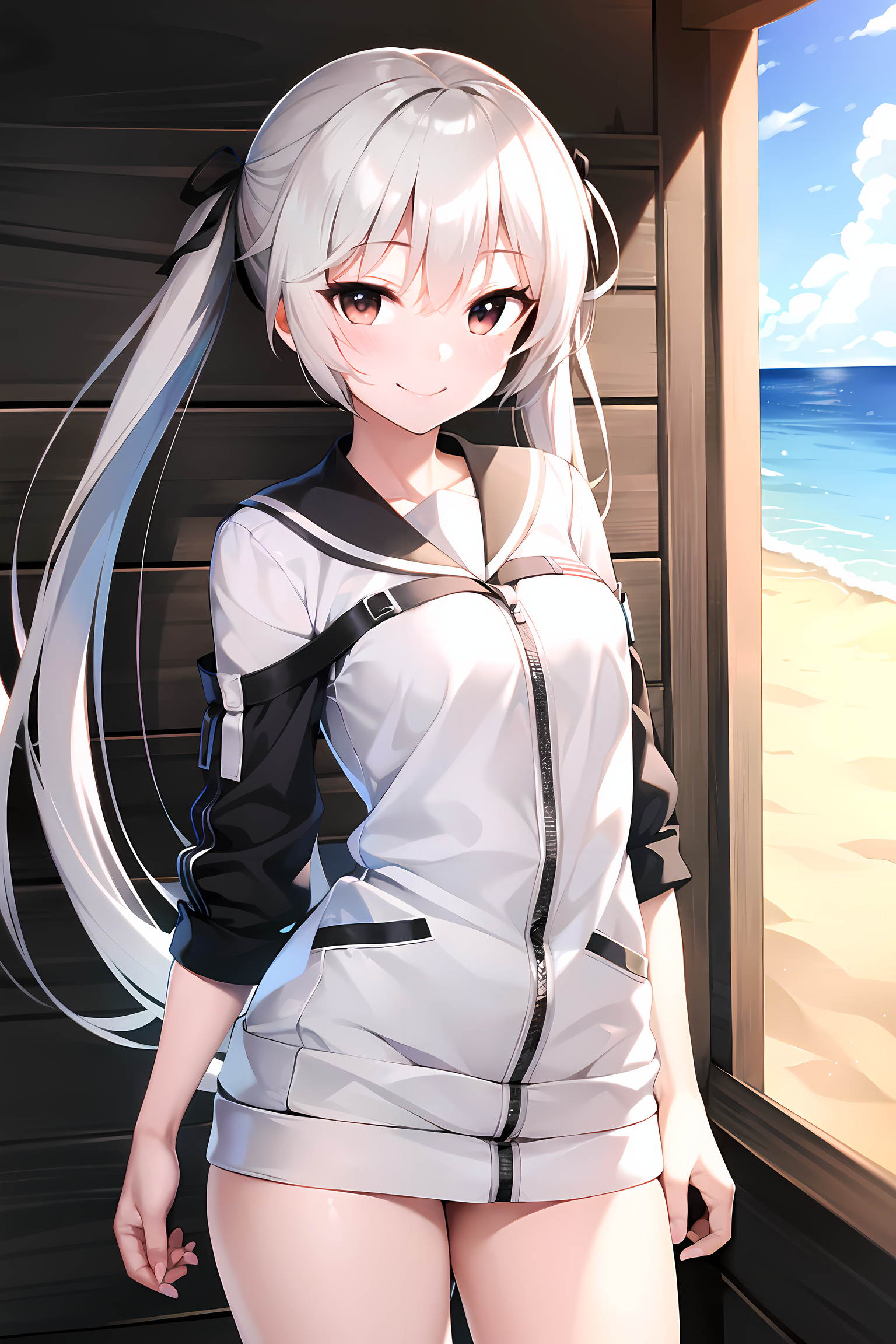 18899-1962248895.0-masterpiece, best quality, beach, kasugano sora, medium breasts, white hair, twintails, hair ribbon, light smile, looking at vie.png